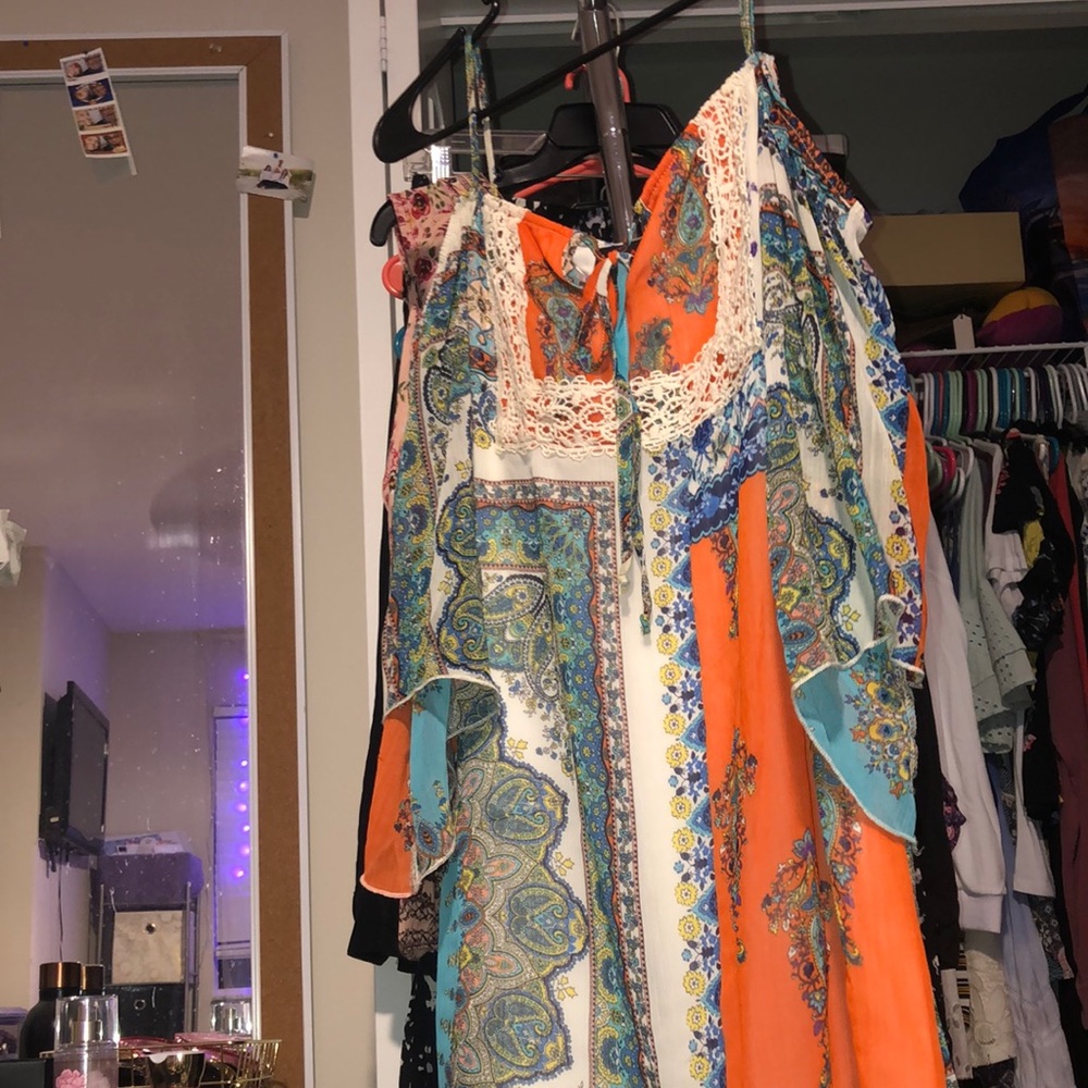 Paisley patterned dress